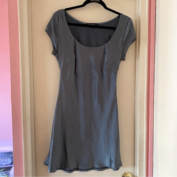 Motel Rocks Dresses & Skirts - Motel Blue Satin Mini Dress